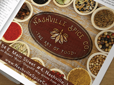 Advertisement, Nashville Spice Company ad advertisement branding graphic design identity logo magazine magazine ad