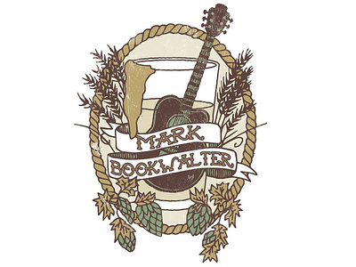 Personal Logo: Mark Bookwalter beer guitar identity logo musician personal branding personal logo