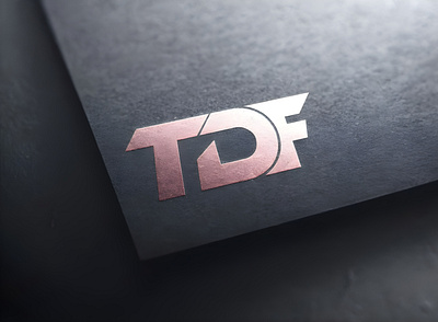 TDF LOGO 3d 3d mockup adobe branding card design graphic design illustration logo logo design minimalist mockup tdf typography