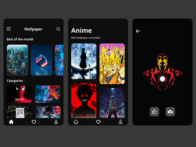 Wallpaper App UI Design