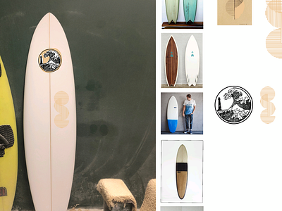 Mood Board : Oast Surf Craft logo exploration design logo mood board