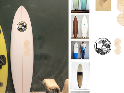 Mood Board : Oast Surf Craft logo exploration