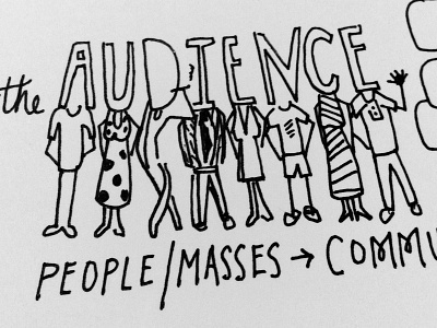 Audience doodle illustration