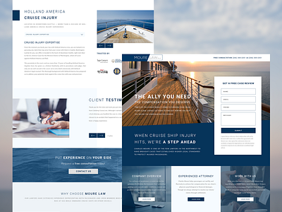 Moure Law Landing Page