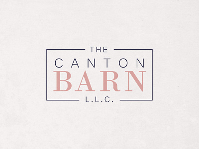 The Canton Barn barn branding branding design design llc logo logotype minimalist minimalist logo sans serif serif simple simple logo type typography