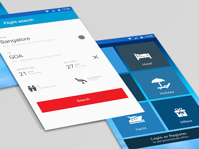 Tatabye android interface mobile app