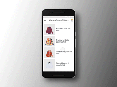 E commerce Luxury retail Shopping animate clothing gif list principle product detail shopping