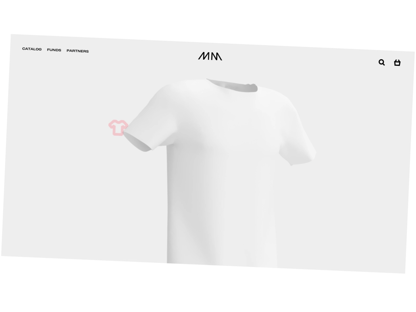 MERCHISM. UI 3d animation clothes dance digital landingpage merch motion t shirt ui zero