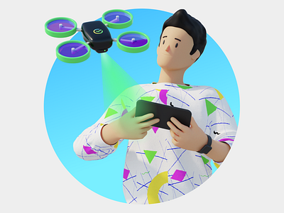 Sber Bank. Technology 3d animation bank c4d character characterdesign drone hr illustration motion sberbank