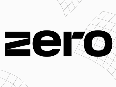 zero graphic design identity logo zero