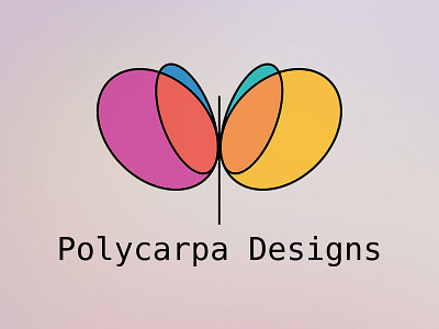 Polycarpa Designs Logo branding identity lettering logo script typography wordmark