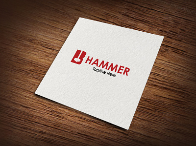 B Hammer - B letter Logo app branding coral draw graphic design illustrator logo vector