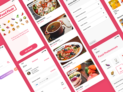 Mobile App UI - Food Delivery App