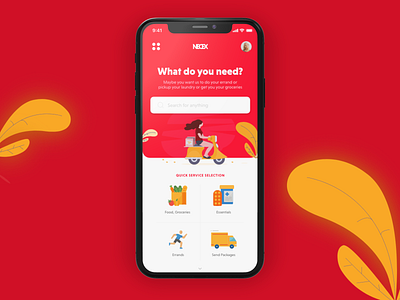 Mobile App UI - Grocery Delivery App