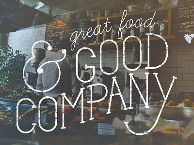 Great Food Good Company typography