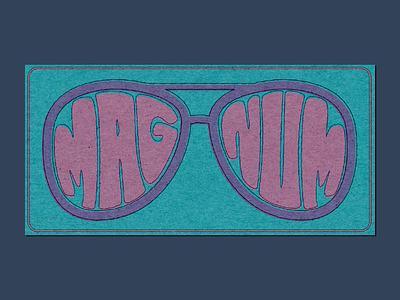 Magnum Team Logo branding design logo magnum pi matchbox sunglasses