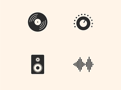 Music Icons design icon icon design iconography logo