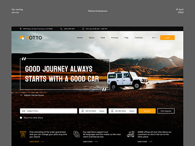 Motto - car rental branding concept design e-commerce graphic design logo typography ui