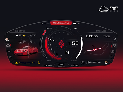 Ferrari HMI concept - Personal Project