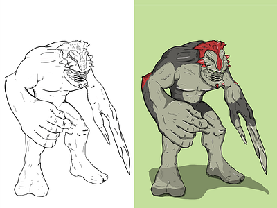 Monster beast character character design comic monster