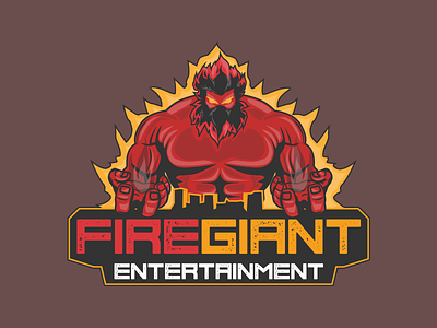 Firegiant beast entertainment fire giant logo videogame