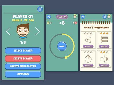 Ui Abacus 1 child game gamification math timer uidesign uxdesign
