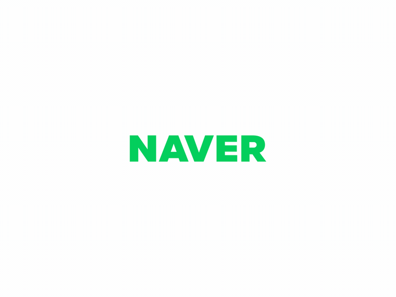 NAVER aftereffects infographic korea logo motiongrahpic naver promotional