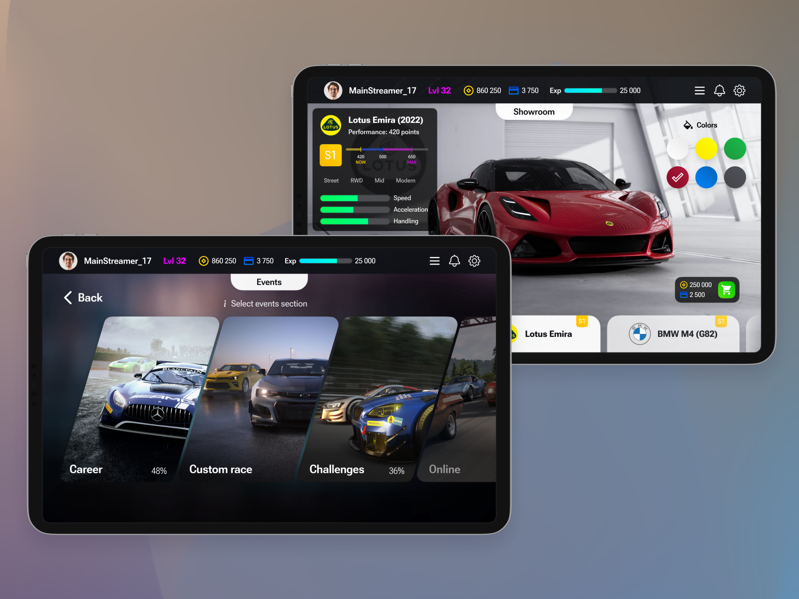 Assetto Corsa 2 Interface (Concept) by VLADOS AKAM 🇺🇦 on Dribbble