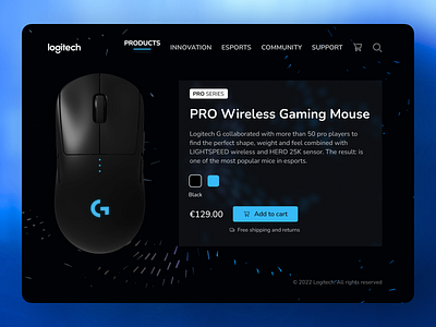 Logitech Landing Page Concept