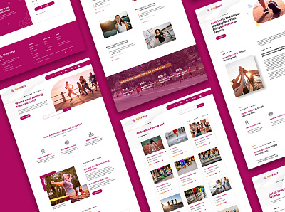 Minimal & Modern Marathon Fitness UI kit fitness marathon ui kit uiux