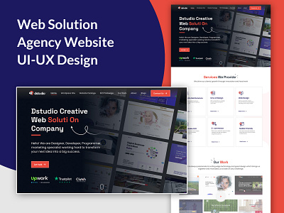 Web Solution Agency Website UI-UX Design website ui ux design