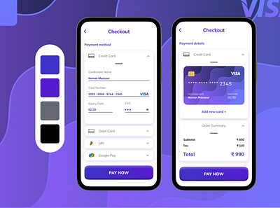 Credit Card Checkout Daily UI Challenge #002 app checkout screen creditcard design ui uiux