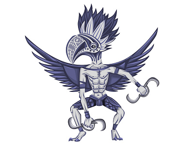 Bird Assassin character design vector