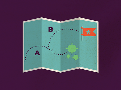 Plan B coronavirus design event marketing illustration journey map