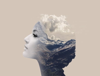 Mountain Double Exposure Effect by Saad Ahmed on Dribbble