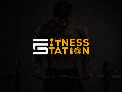 Fitness Station Logo Design creativelogo eat fitness health jym logo logodesign logodesigning muscles photoshop station yoga