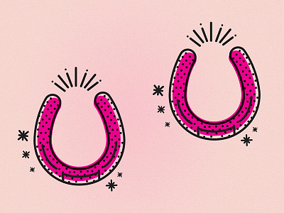 Horseshoes horseshoes iconography icons illustrations offset