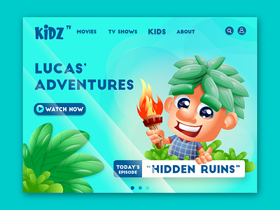 tv show animation avatar branding cartoon characterdesign illustration landing page design mascot mascot character vector webdesign