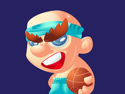 basketball_Avatar avatar cartoon characterdesign characters design illustration logo mascot mascot character vector