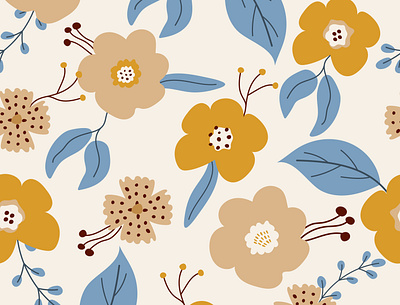 Floral pattern design floral flowers graphic design illustration pattern summer vector