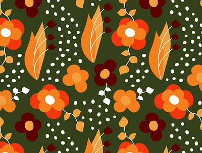 Floral pattern design floral flowers graphic design hand drawn illustration pattern summer vector