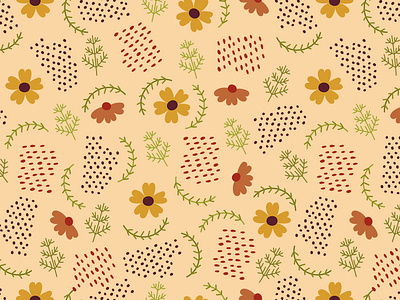 Floral pattern design floral graphic design illustration pattern summer vector