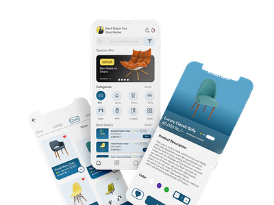 Ecommerce furniture app ui design