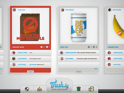Trash.ly Hypocrite Reader Illustration community design garbage illustration interface social media trash ui ux