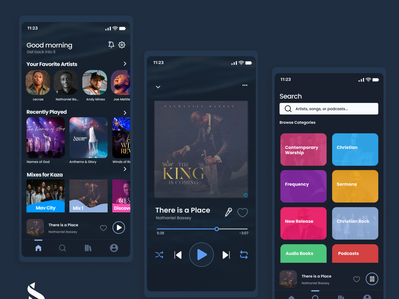 Music App UI by Gideon Essuman on Dribbble