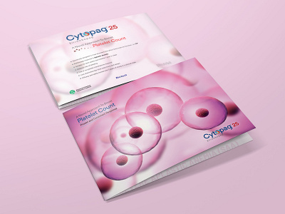 Cytopag Literature anticancer blood brochure brochure mockup cancer awareness design landscape pharma platelet