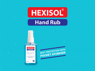 Hexisol 60 ml Teaser & launch video animation branding coming soon corona coronavirus covid 19 hand sanitizer hygine launch video motion graphics product promo teaser video