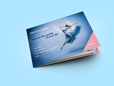 Psocal Beta Ointment Bi-fold Brochure animation bi fold branding brochure brochure mockup design human mockup motion graphics pharma skin skincare