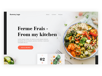 Restaurant landing page