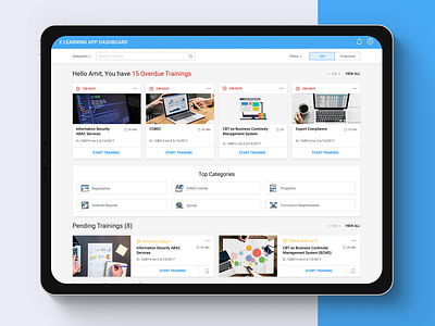 E-Learning Dashboard